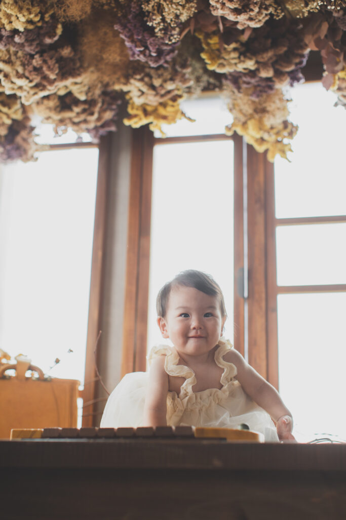 1歳女の子のバースデーフォト