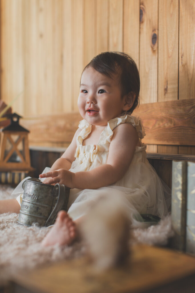 1歳女の子のバースデーフォト