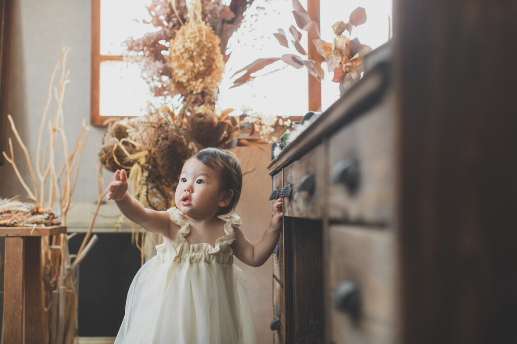 1歳女の子のバースデーフォト