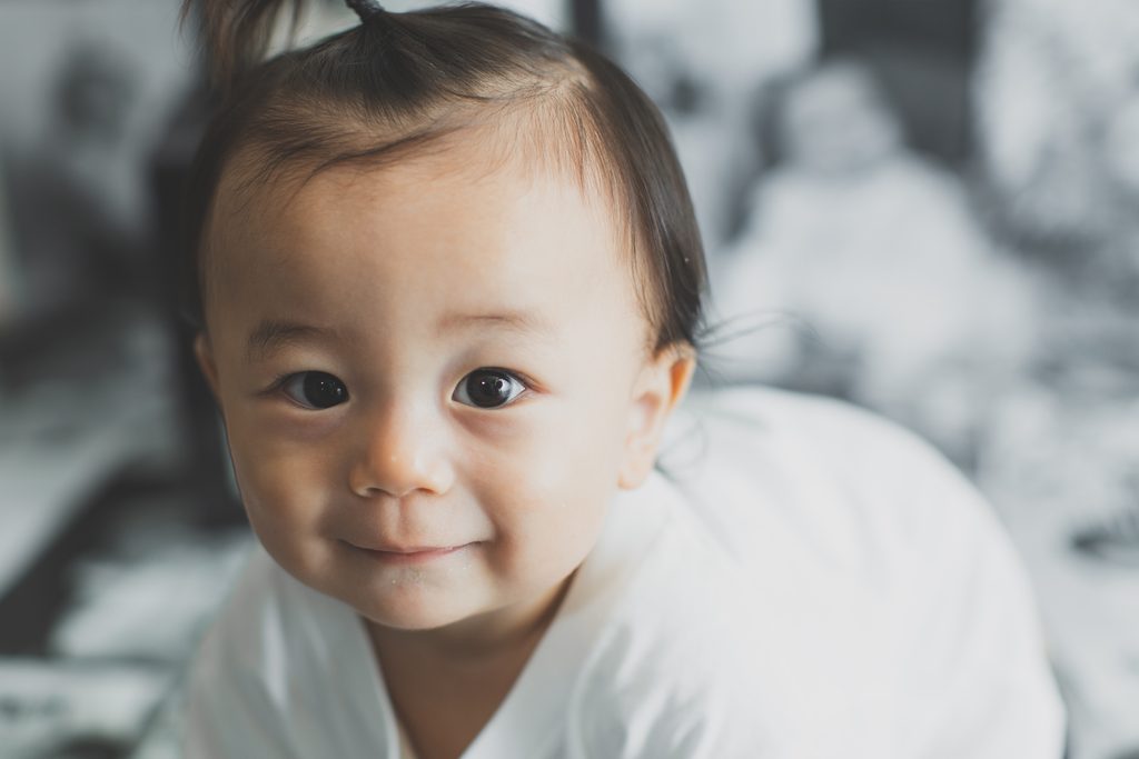 1歳の男の子のバースデーフォト撮影